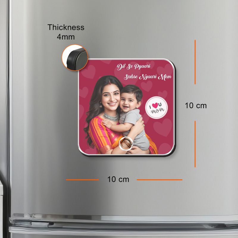Personalized Musical Fridge Magnet for Mom with Voice Message